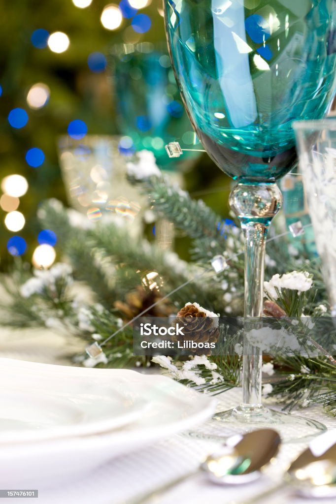 Refeição de festas final de ano - Foto de stock de Natal royalty-free