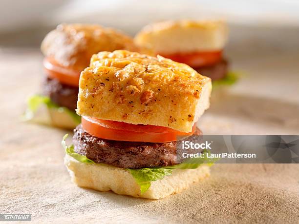 미니 햄버거 양상추와 토마토색 0명에 대한 스톡 사진 및 기타 이미지 - 0명, 건강한 식생활, 고기