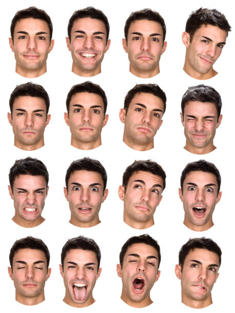 istock beautiful young man isolated collection of expressions 157476179