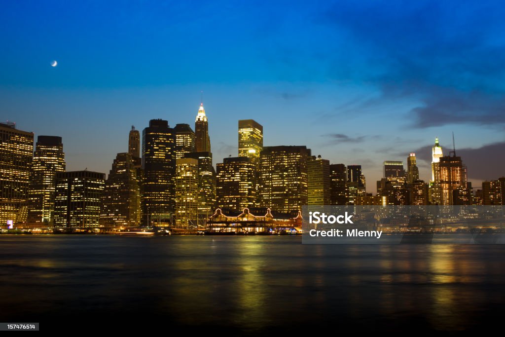 La ciudad de Nueva York Manhattan Skyline - Foto de stock de Agua libre de derechos