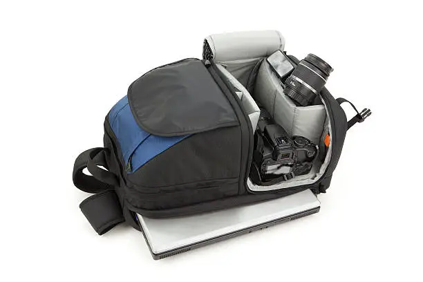 Photo of Backpack Camera and Laptop