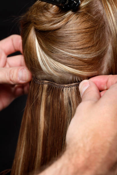 Applying Hair Extensions