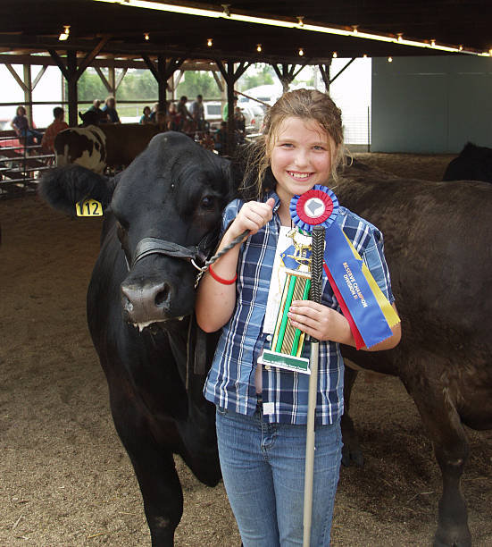 Reserve Grand Champion Beef Steer with his proud owner