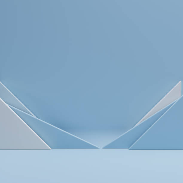 istock Mock up minimalism abstract podium for product presentation, 3d illustration. 1574772119