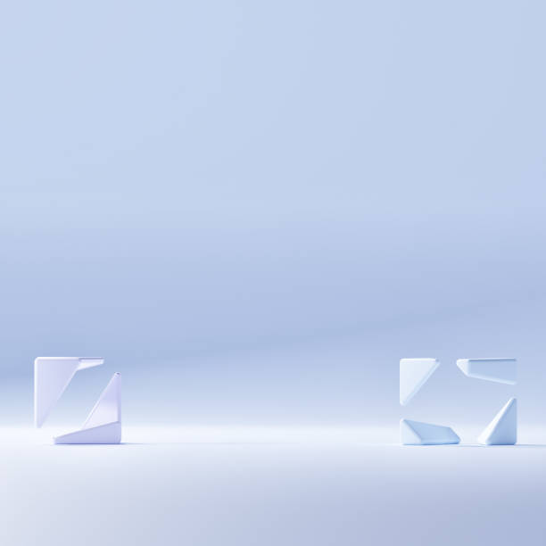 istock Mock up minimalism abstract podium for product presentation, 3d illustration. 1574772124