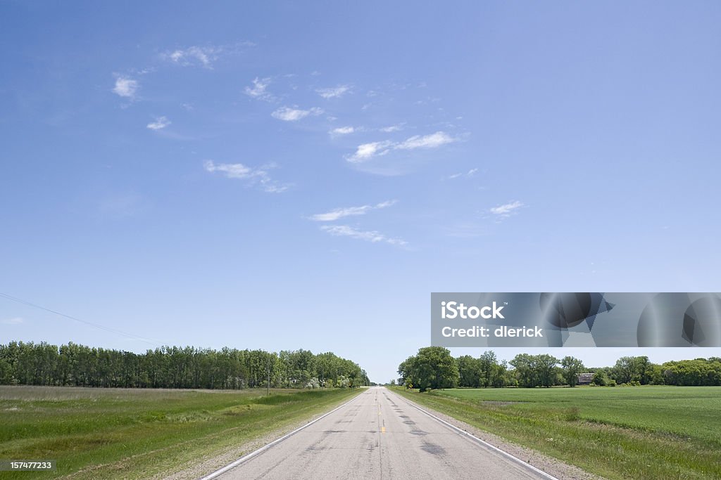 Befestigte country road - Lizenzfrei Baum Stock-Foto