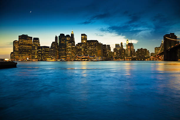 istock Manhattan Skyline in Twilight New York City 157477428