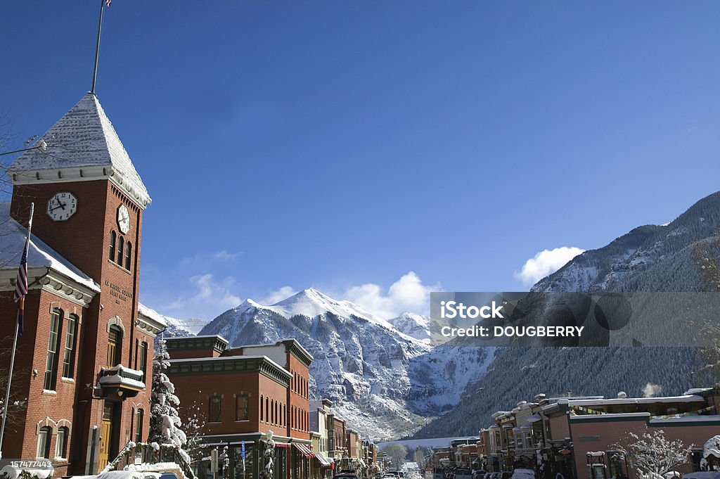 Winter Telluride, Colorado - Foto de stock de Telluride royalty-free