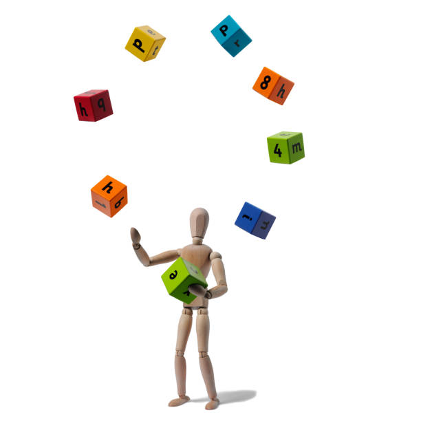 istock Mannequin Juggling Wooden Blocks 157477478