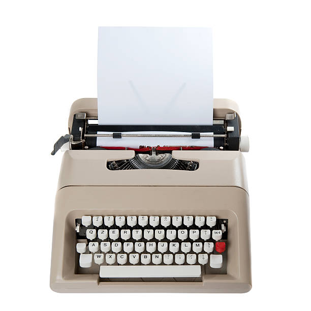 máquina de escrever - typewriter journalist newspaper obsolete imagens e fotografias de stock