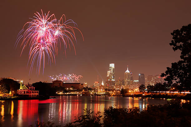 Independence day celebration at Philadelphia stock photo