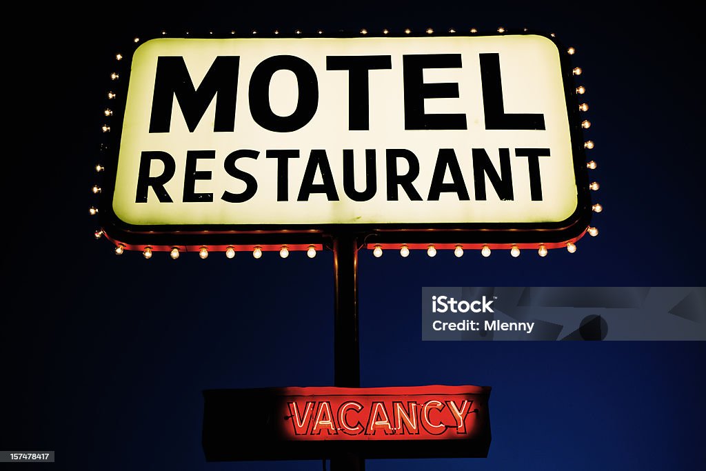 Insegna di Motel Nevada, Stati Uniti - Foto stock royalty-free di Stati Uniti d'America