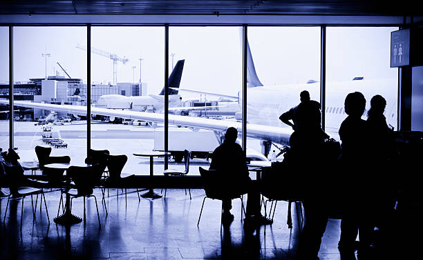istock Turists waiting on Airport Departures terminal 157478498