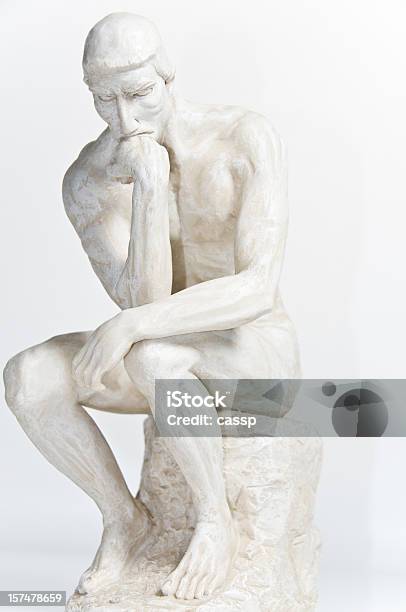 The Thinker Stock Photo - Download Image Now - Statue, Contemplation, Intelligence