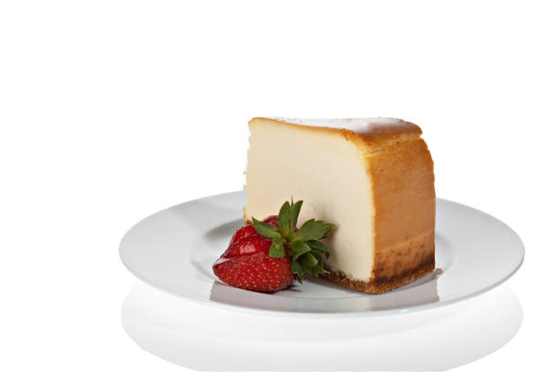 Cheesecake on gradient background