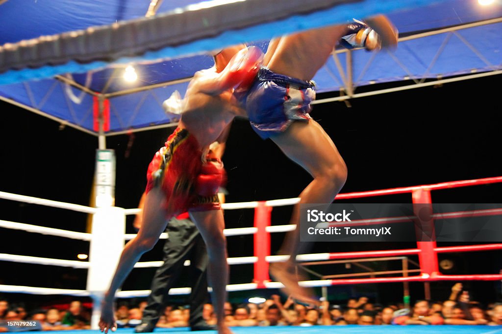 Lotta finale - Foto stock royalty-free di Boxe thailandese