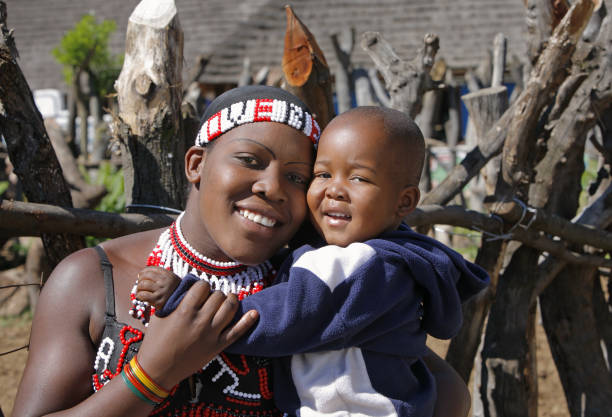 istock Zulu mother and son 157479361
