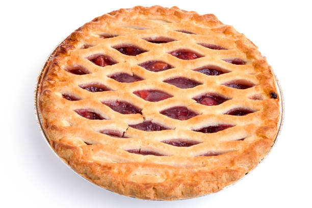 istock High Angle Shot of a Lattice-Top Cherry Pie 157479377