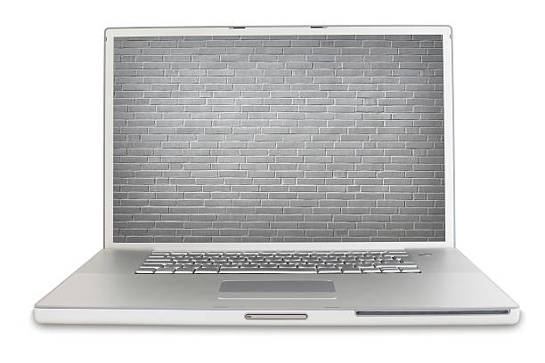 изолированные ноутбук-экраном - powerbook стоковые фото и изображения