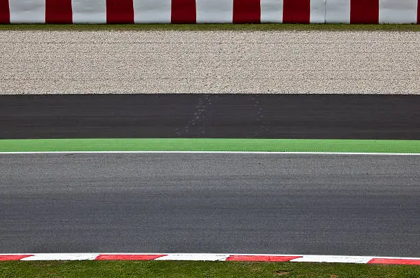 Detail of a motorsport racing circuit
