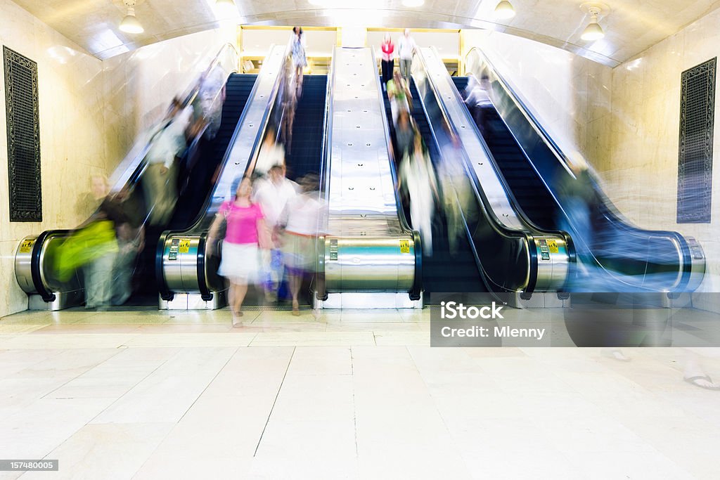 Grand Central Station Escalator  Abstract Stock Photo