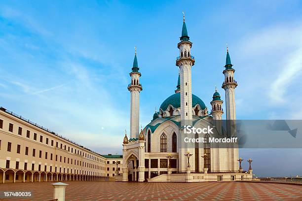 Qolsharif Moschea Di Kazan Al Tramonto - Fotografie stock e altre immagini di Facciata - Facciata, Ambientazione esterna, Arabesco - Stili