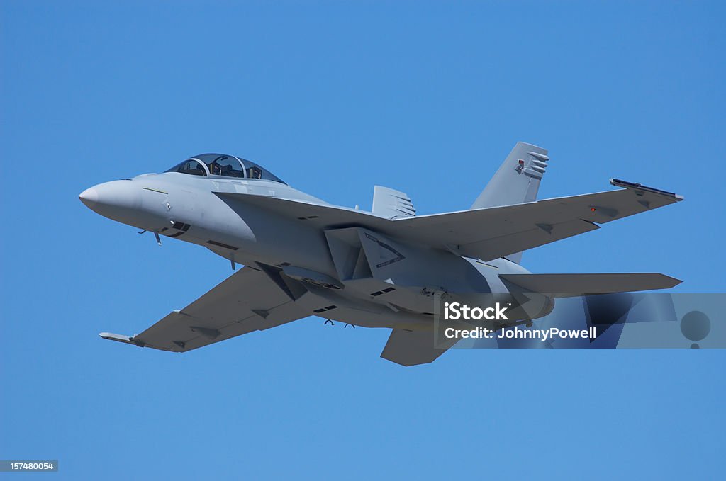 McDonnell Douglas FA - 18 Hornet militar Jet. - Royalty-free Avião de Combate Foto de stock