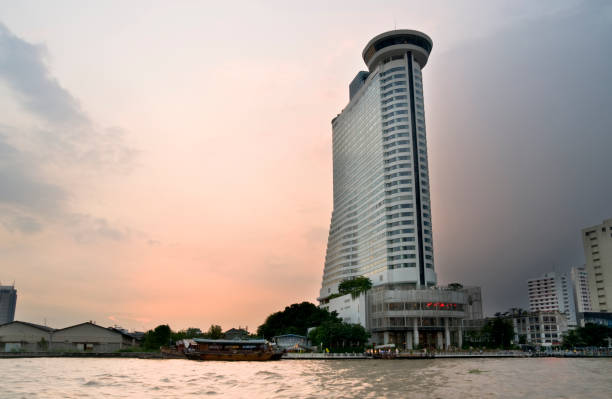 istock Towering Hotel By The River In Krung Thep (Bangkok) Thailand 157480061