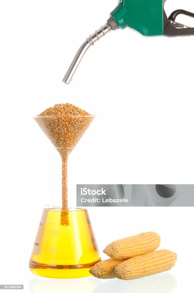 Bio carburante (mais) - Foto stock royalty-free di Combustibile biologico