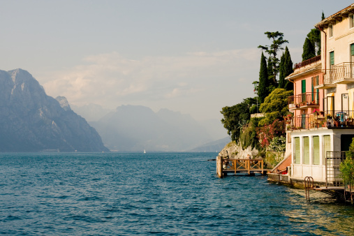 Como Lake. Varenna town. Italian traditional lake village. Italy, Europe.