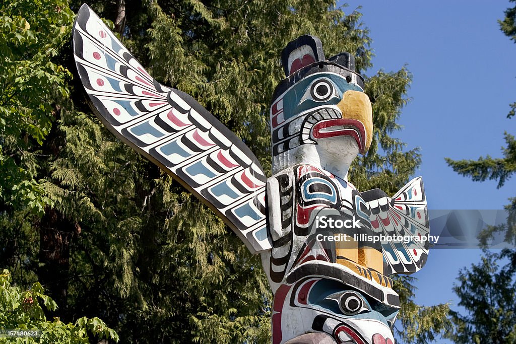 Totem a Vancouver - Foto stock royalty-free di Totem