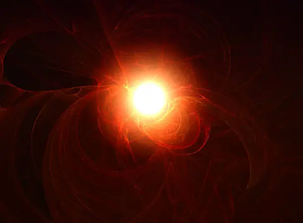 Photo of Abstract sun flares eruption