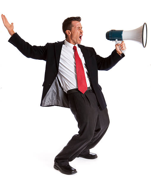 istock Businessman Yelling in Megaphone 157480909