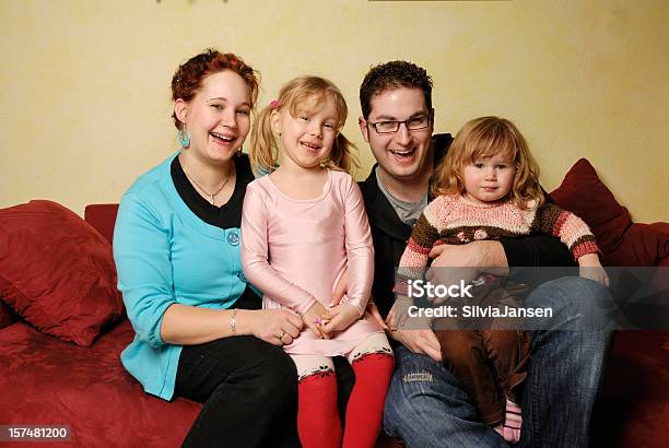 Happy Family Of Four Stock Photo - Download Image Now - 20-29 Years, 30-39 Years, Adult