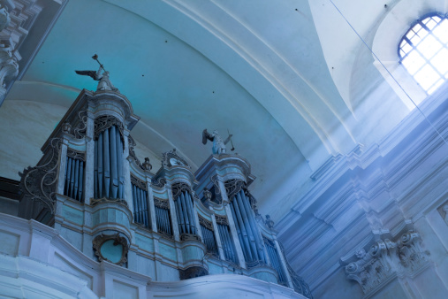 Basilica minoris in Budslav, Belarus: antique organ 