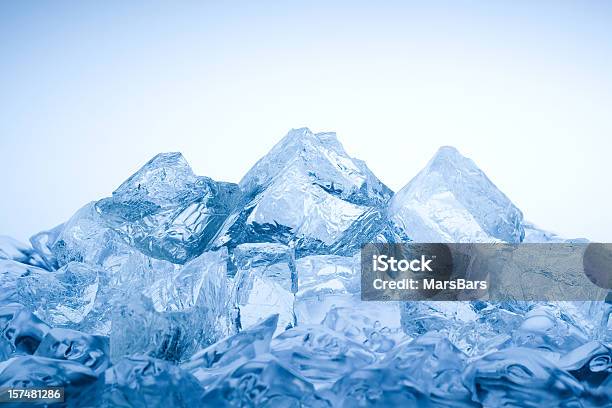 Ice Mountain Stock Photo - Download Image Now - Ice, Ice Cube, Backgrounds