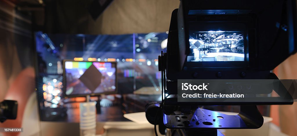 TV-Studio  Broadcasting Stock Photo