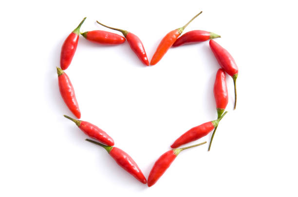 istock Hot Love - heart of peppers. 157481345