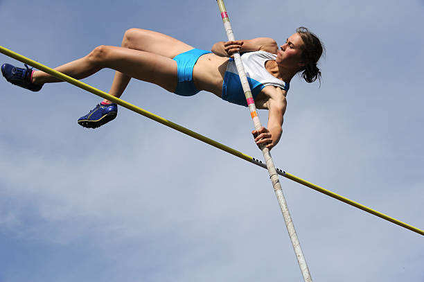 Pole vault action  high jump stock pictures, royalty-free photos & images