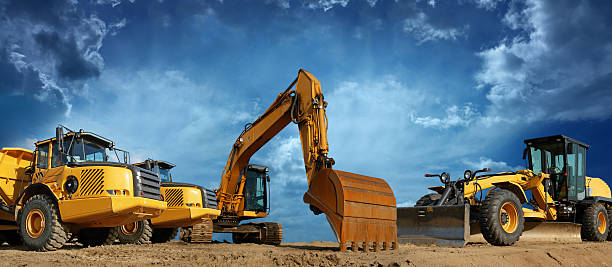 Construction Machines Ready to Work  construction equipment stock pictures, royalty-free photos & images