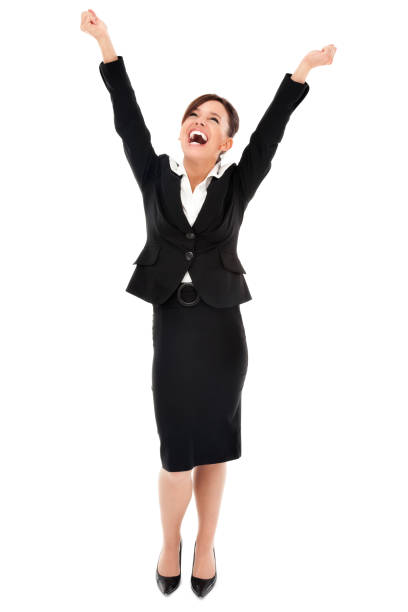 istock Elated Businesswoman 157481504