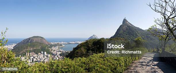 Rio De Janeiro Corcovado E Alla Foresta - Fotografie stock e altre immagini di Acqua - Acqua, Albero, Albero tropicale