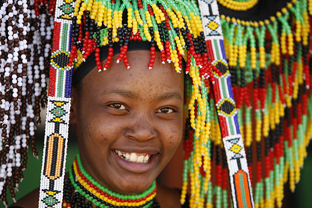 istock Zulu woman amongst beads 157481507