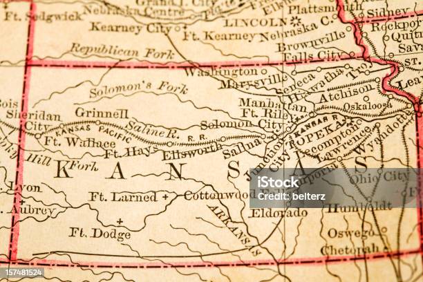 カンザス州 - 地図のストックフォトや画像を多数ご用意 - 地図, カンザス州, アメリカ合衆国