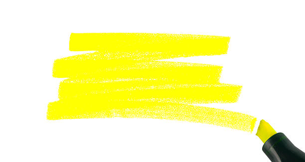 istock Swash of a highlighter pen, isolated on white. 157481744