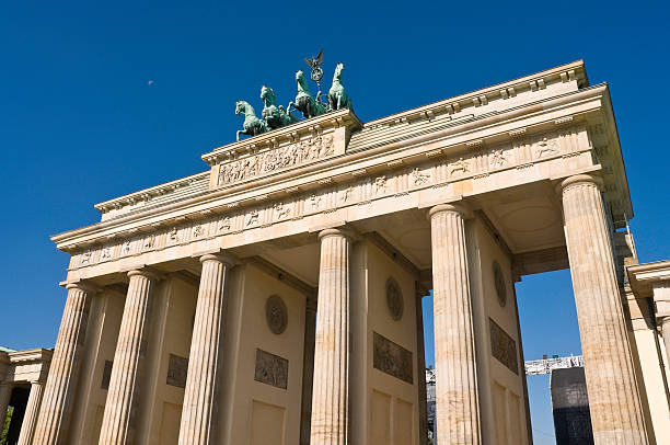 istock Berlin Brandenburg Gate blue sky Quadriga 157481810