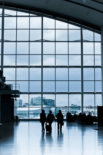 istock Airport travellers and luggage on the move 157481987