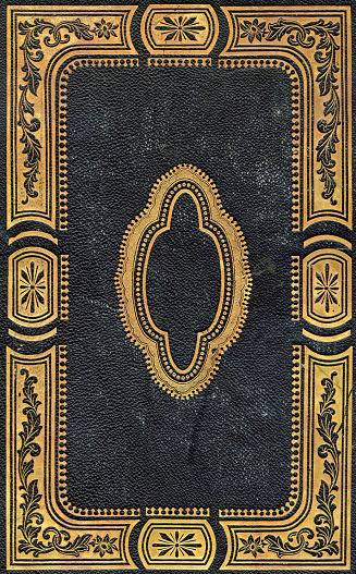vintage gilded book cover decoration