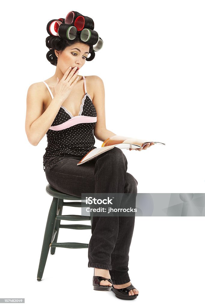 Mulher em rolo de espera - Foto de stock de Adulto royalty-free