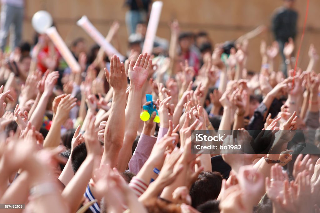 Manos sobre el festival de música - Foto de stock de Concierto libre de derechos